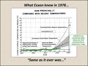 In 1978, Exxon knew that the models were useless.